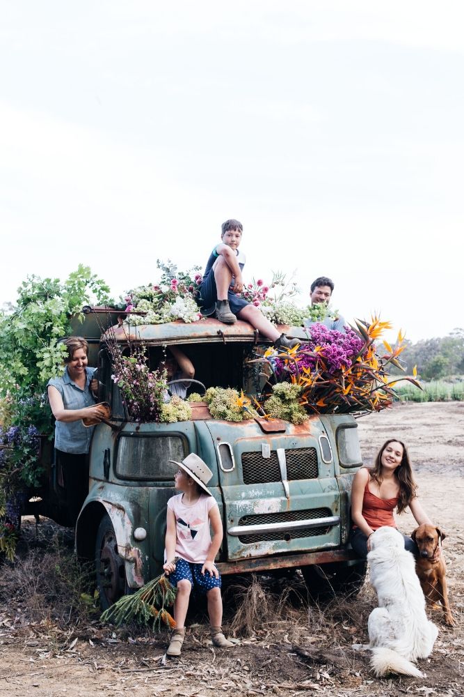 Family Portrait Jonima Flowers in Southern Highlands NSW